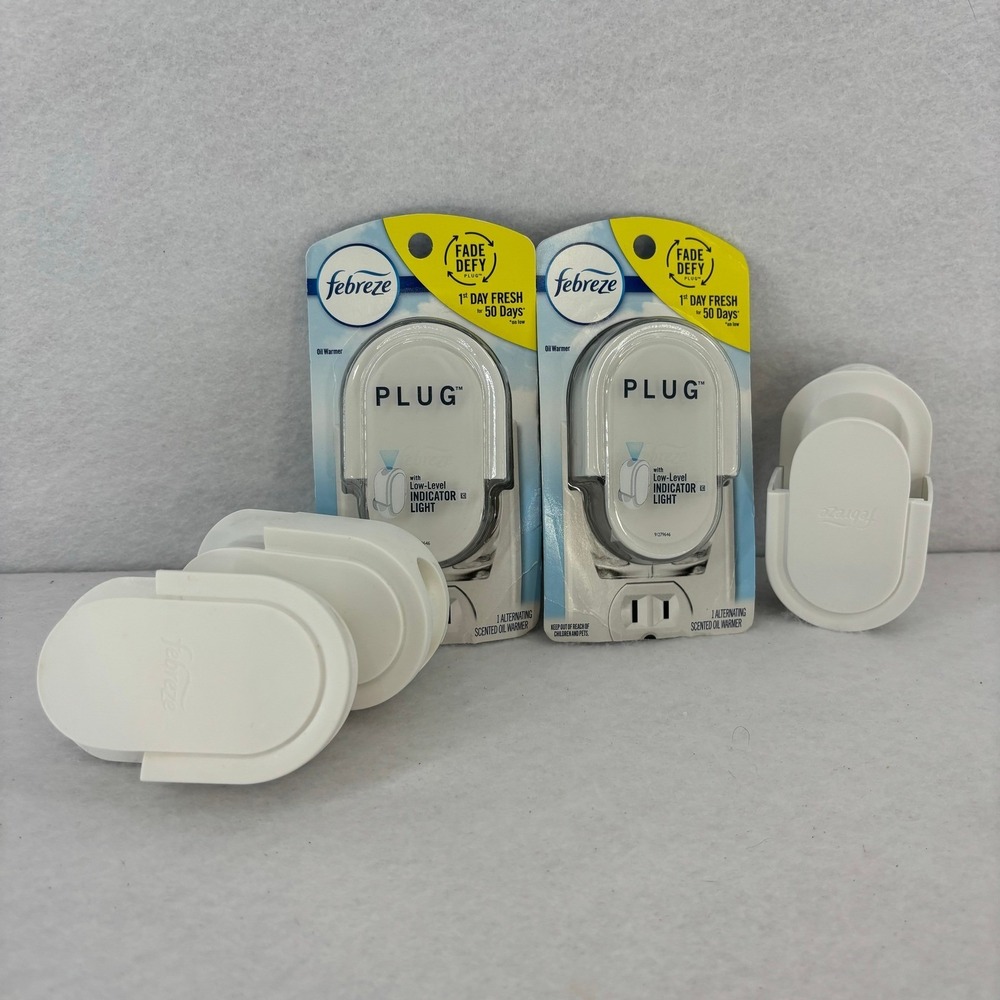 Febreze Plug in Air Fresheners Set of 5 Fade Defy Scented‎ Oil Warmer Home Decor